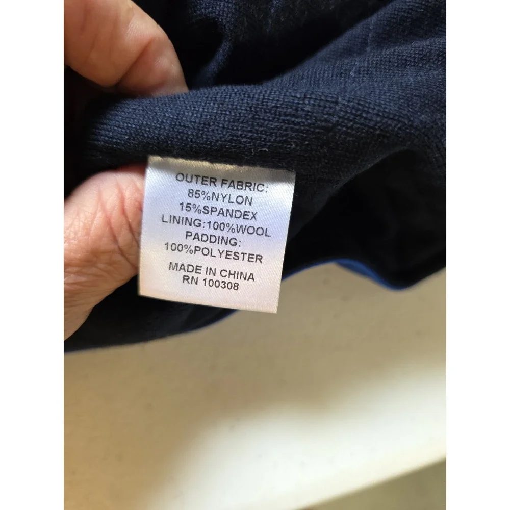 PeterMillar Mens M Blue Vest Wool Lined Workday Golf Tournament Layer Sport Coat